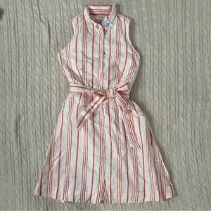 J. Crew striped linen dress